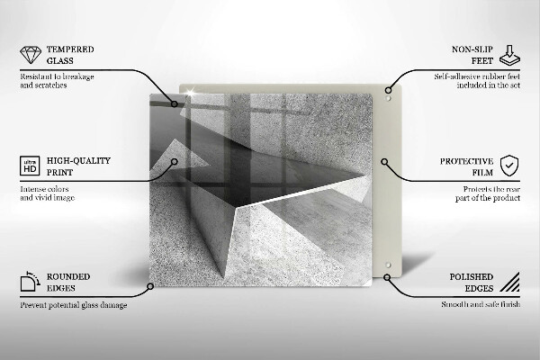 Ceranfeldabdeckung Konkrete Abstraktion