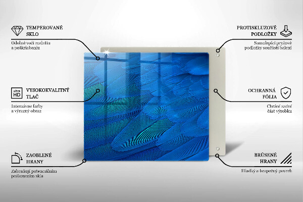 Ceranfeldabdeckung Vogelfedern