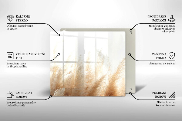 Herdplattenabdeckung Pampasgras