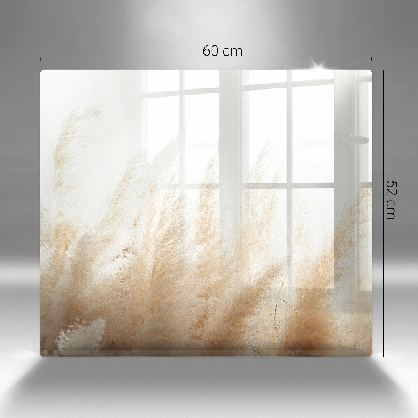 Herdplattenabdeckung Pampasgras