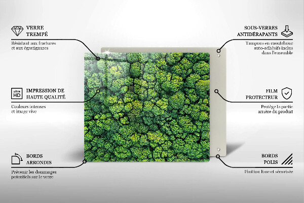 Herdplattenabdeckung Naturmoospflanze