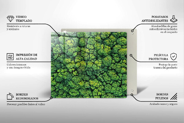 Herdplattenabdeckung Naturmoospflanze