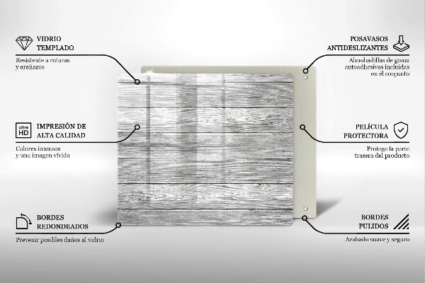 Herdplattenabdeckung Alte Holzbretter