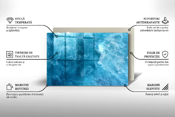 Herdabdeckung Blaues Wasser