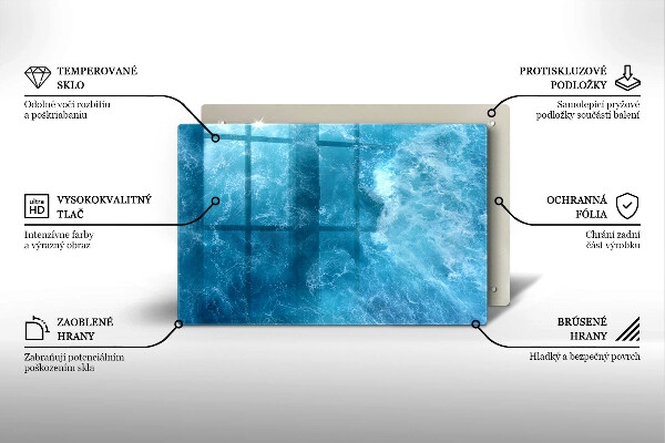 Herdabdeckung Blaues Wasser