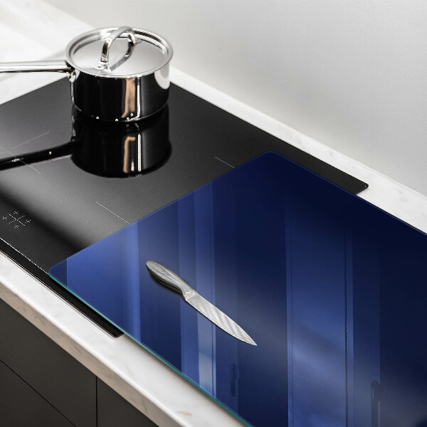 Herdabdeckplatte glas Blaue Farbe