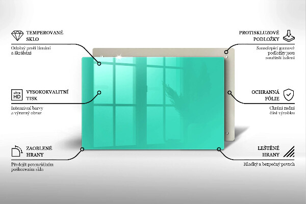 Herdabdeckplatte glas Grüne Farbe