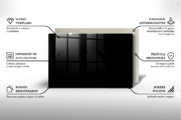 Herdabdeckplatte glas Schwarze Farbe