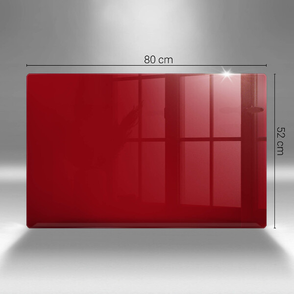 Herdabdeckplatte glas rote Farbe
