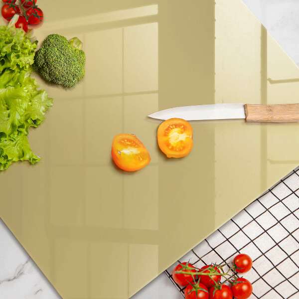 Herdabdeckplatte glas Gelb