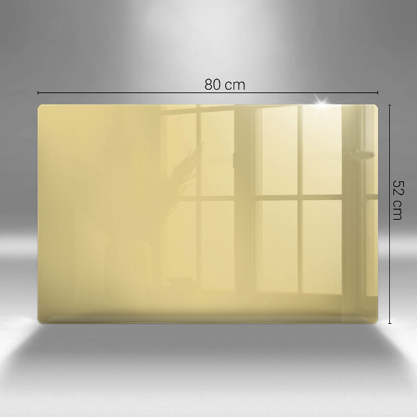 Herdabdeckplatte glas Gelb