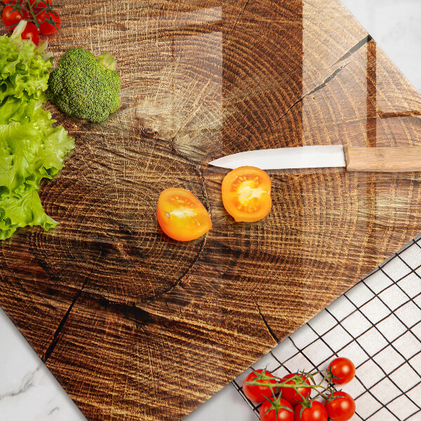 Herdabdeckung Holzmaserung des Baumes