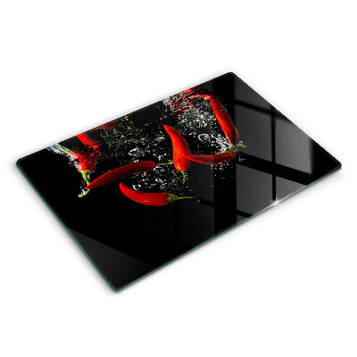 Herdabdeckung Chilischoten in Wasser