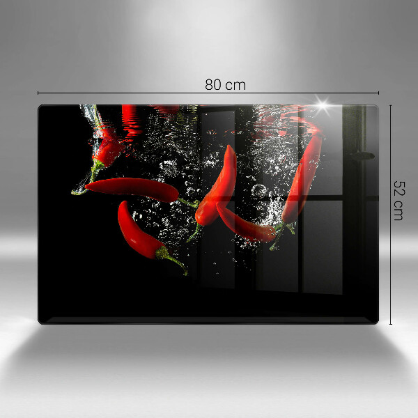 Herdabdeckung Chilischoten in Wasser