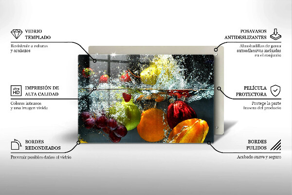 Herdabdeckung Saftige Frucht in Wasser