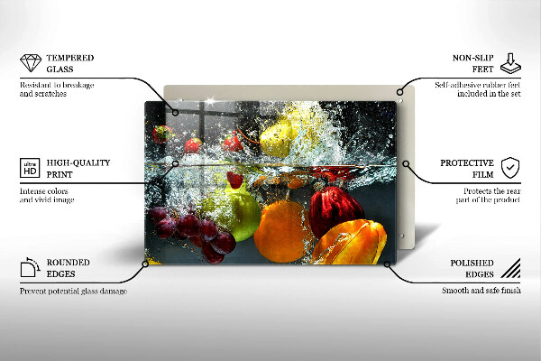 Herdabdeckung Saftige Frucht in Wasser