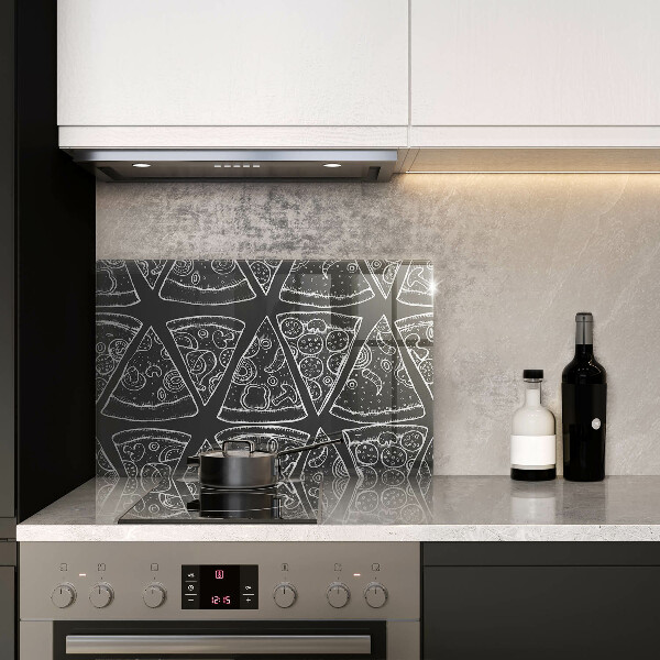 Herdabdeckung Pizzaillustration