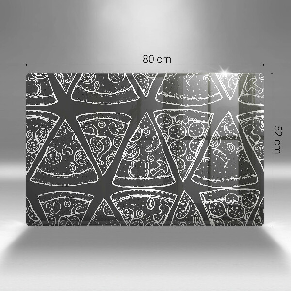 Herdabdeckung Pizzaillustration