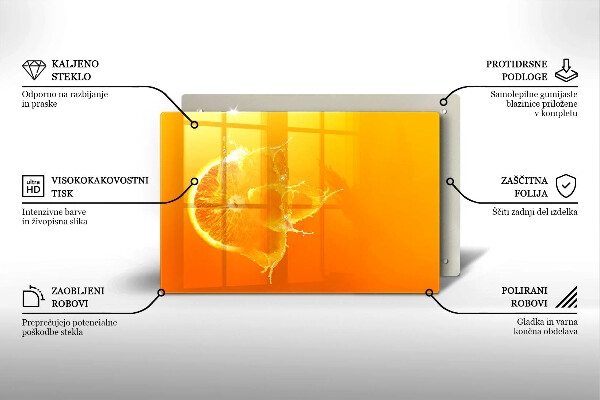 Herdabdeckung Saftige Orangenfrucht