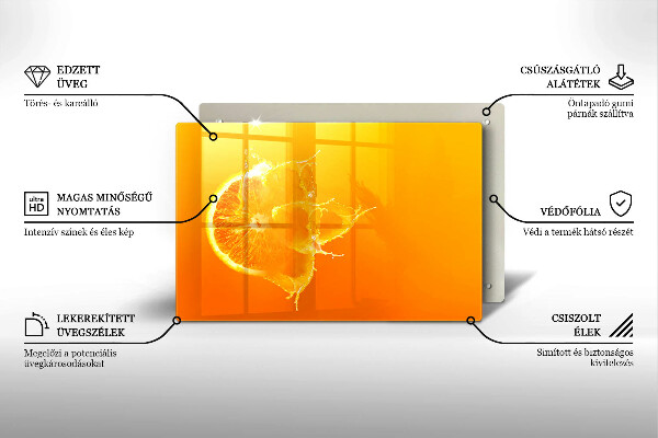Herdabdeckung Saftige Orangenfrucht