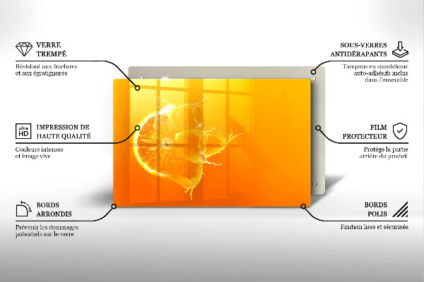 Herdabdeckung Saftige Orangenfrucht