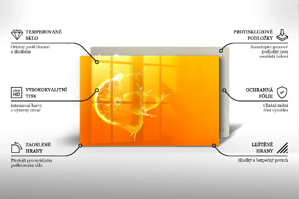 Herdabdeckung Saftige Orangenfrucht
