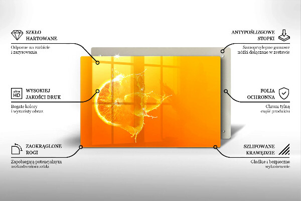 Herdabdeckung Saftige Orangenfrucht