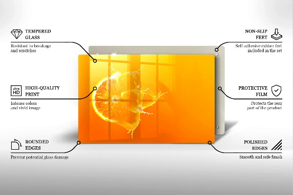 Herdabdeckung Saftige Orangenfrucht