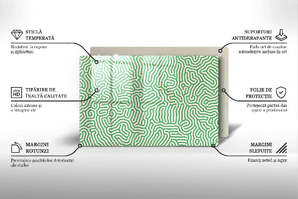 Herdabdeckung Abstrakte Linien