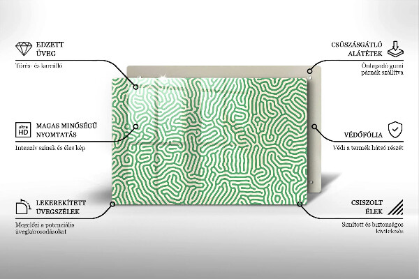 Herdabdeckung Abstrakte Linien