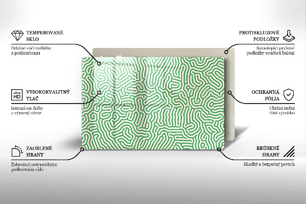 Herdabdeckung Abstrakte Linien