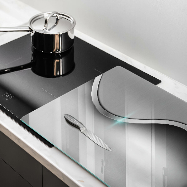 Herdabdeckung Metallabstraktion