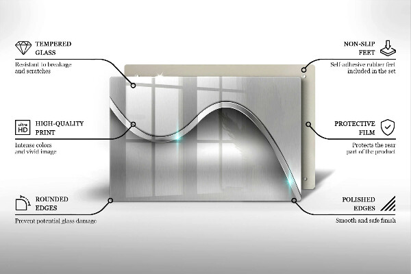 Herdabdeckung Metallabstraktion