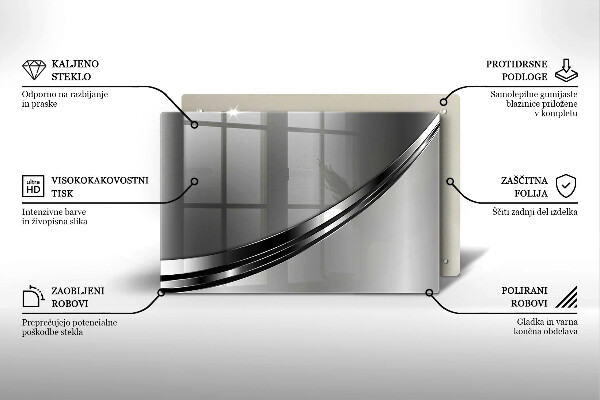 Herdabdeckung Metallabstraktion