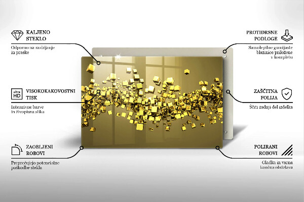 Herdabdeckung Abstrakte 3D-Geometrie