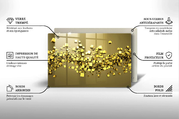Herdabdeckung Abstrakte 3D-Geometrie