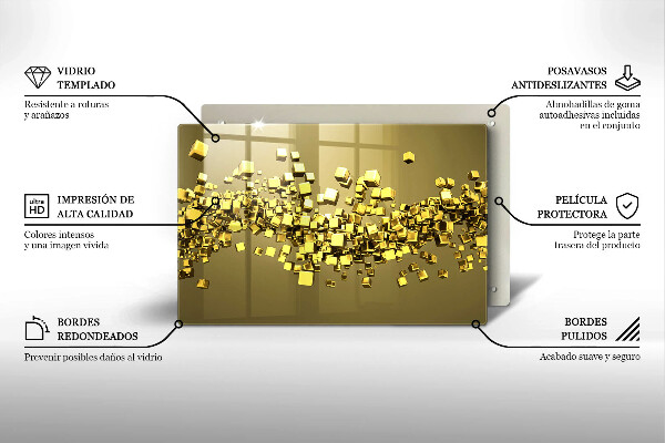 Herdabdeckung Abstrakte 3D-Geometrie