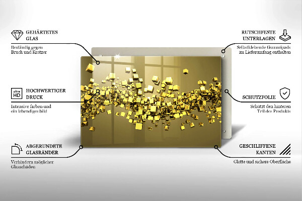 Herdabdeckung Abstrakte 3D-Geometrie