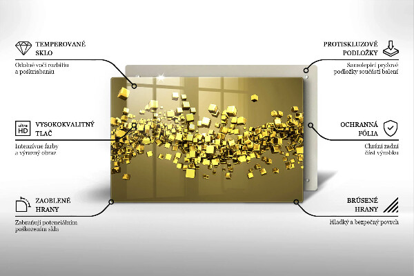 Herdabdeckung Abstrakte 3D-Geometrie