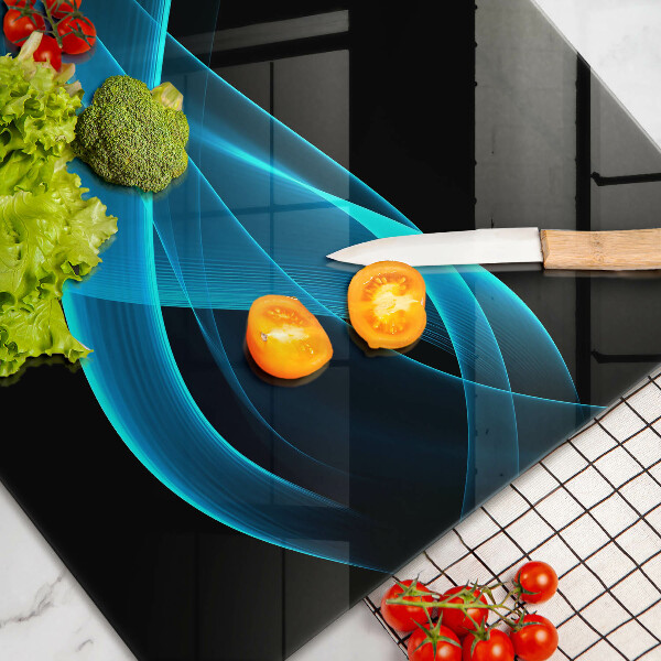 Herdabdeckung Blaue Abstraktion