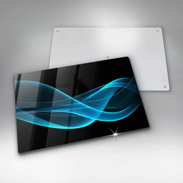 Herdabdeckung Blaue Abstraktion