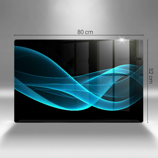 Herdabdeckung Blaue Abstraktion