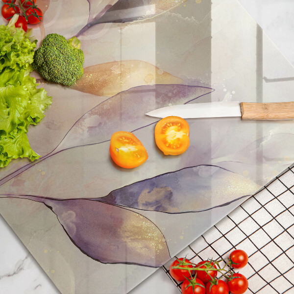 Herdabdeckung Bemalte Boho-Blätter