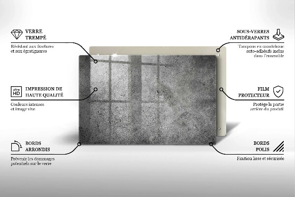 Herdabdeckung Betonsteinstruktur