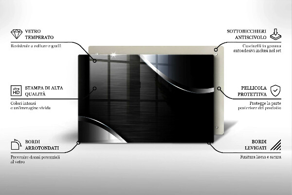 Herdabdeckung Metallabstraktion