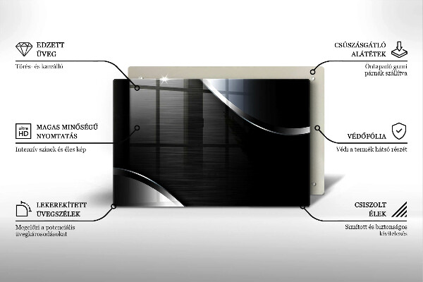 Herdabdeckung Metallabstraktion