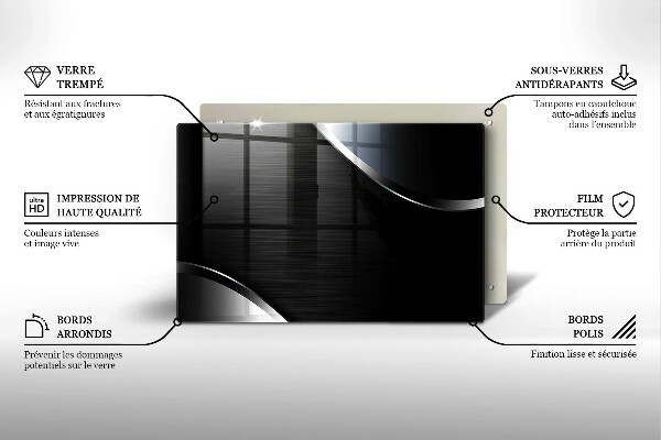 Herdabdeckung Metallabstraktion