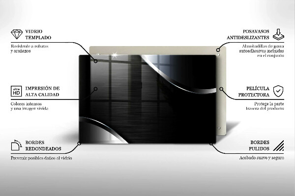 Herdabdeckung Metallabstraktion