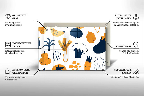 Herdabdeckung Lebensmittelillustration