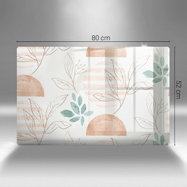 Herdabdeckung Boho-Blättermuster